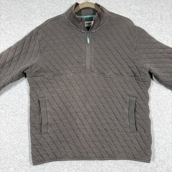 Wellen Sweatshirt Mens Medium Quilted Jersey Quarter Zip Pullover‎ Huckberry - Picture 8 of 16